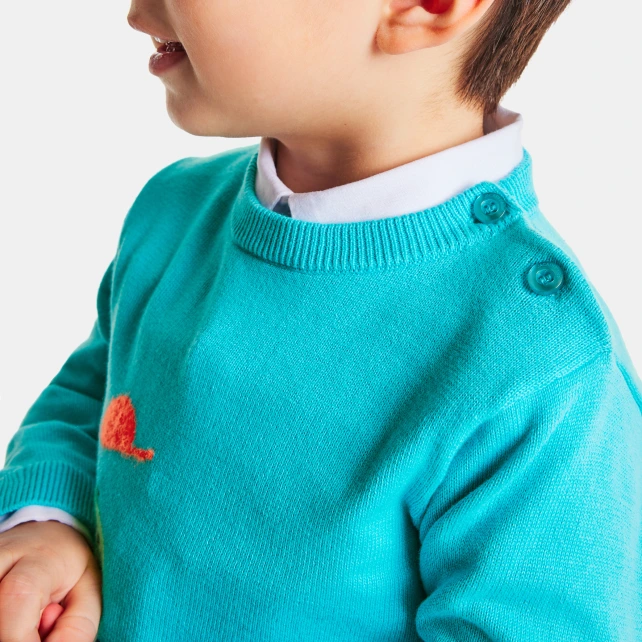 滑板狗針織線衫