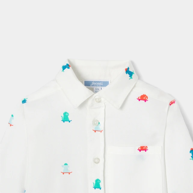 滑板小動物襯衫