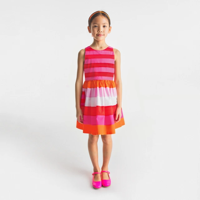 粉彩條紋背心裙