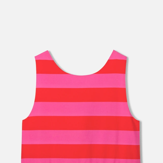 粉彩條紋背心裙