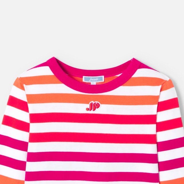 粉色條紋春日T恤
