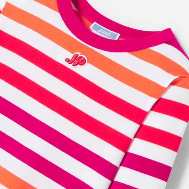 粉色條紋春日T恤