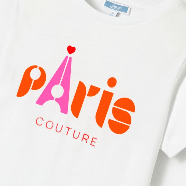 PARIS 印字T恤
