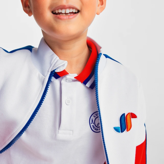 拚色運動感外套