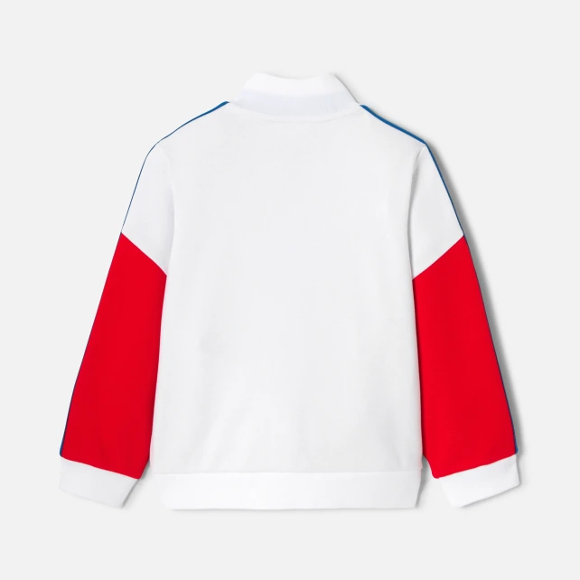 拚色運動感外套