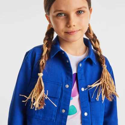 大花圖案短袖T恤