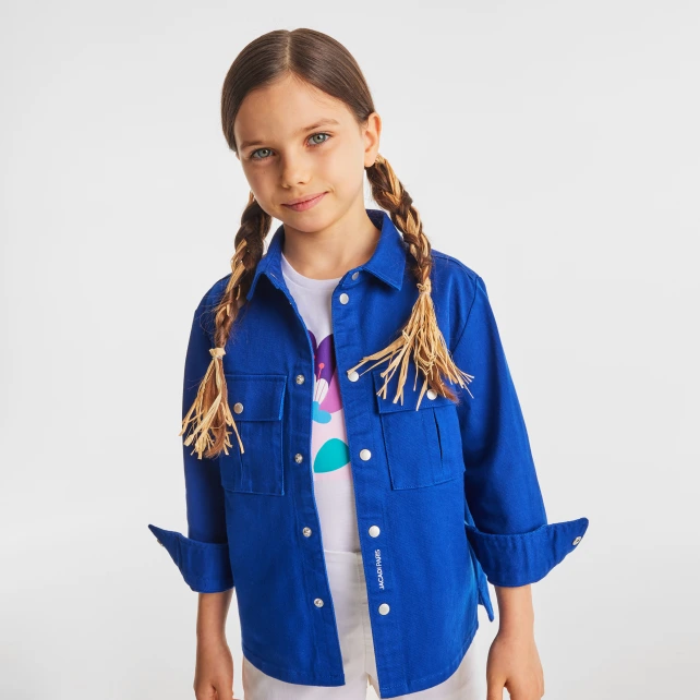 大花圖案短袖T恤