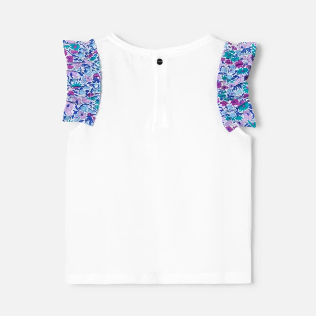 Liberty 荷葉邊袖T恤