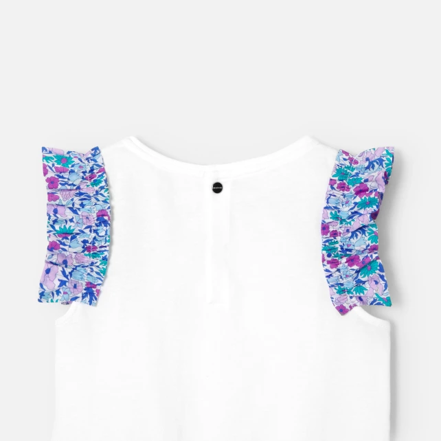 Liberty 荷葉邊袖T恤