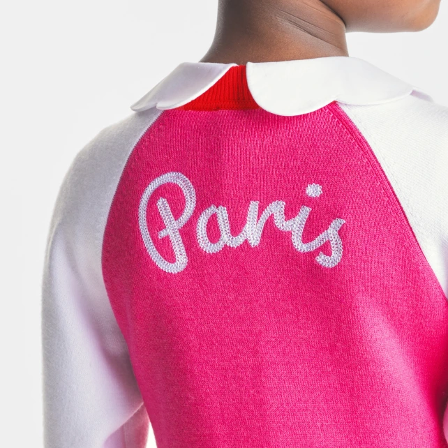 法式愛心圖案開襟外套