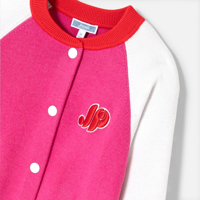 法式愛心圖案開襟外套