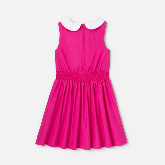 法式風格白色領背心裙