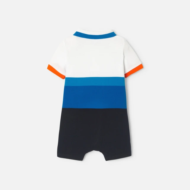 男嬰棉質珠地布連身裝