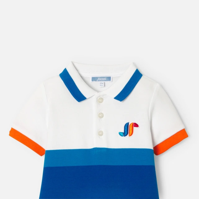 男嬰棉質珠地布連身裝