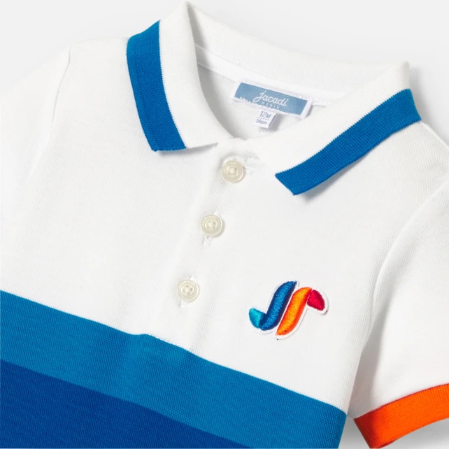 男嬰棉質珠地布連身裝