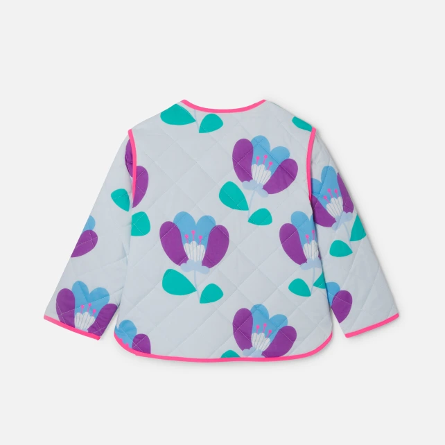 絎縫花朵圖案外套