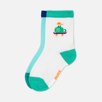 可愛圖案兩入短襪組