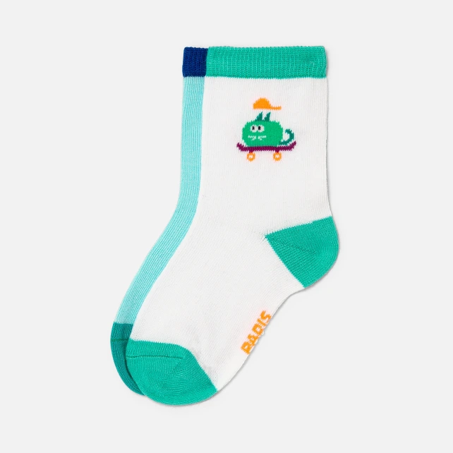 可愛圖案兩入短襪組