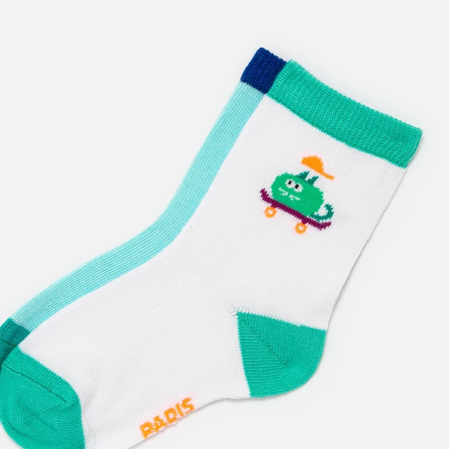 可愛圖案兩入短襪組