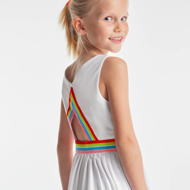 網球風百褶洋裝