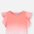漸層色荷葉邊袖 T 恤