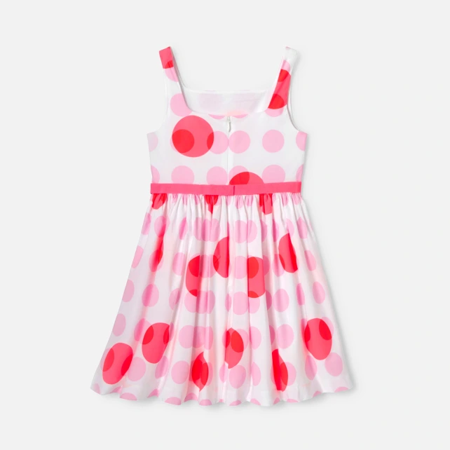 女孩大圓點背心裙