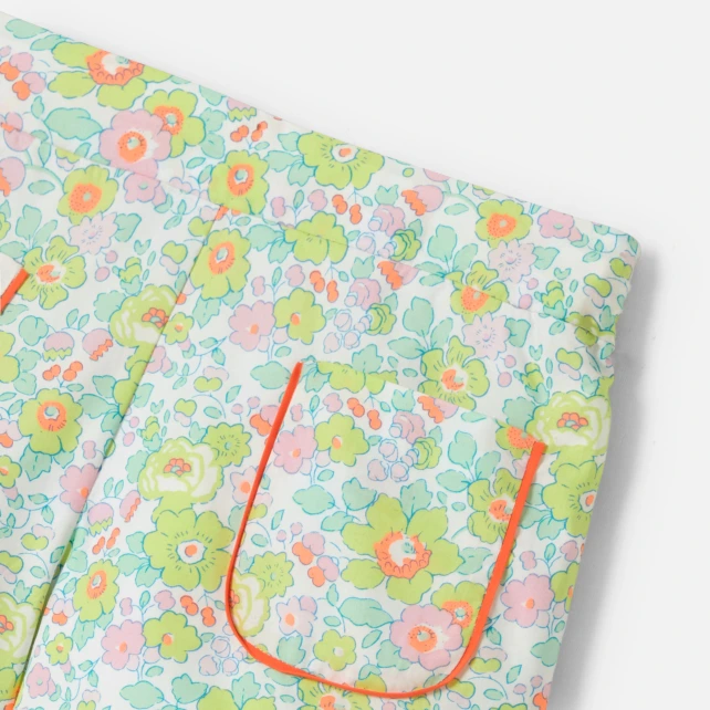 Liberty 布料女孩短褲