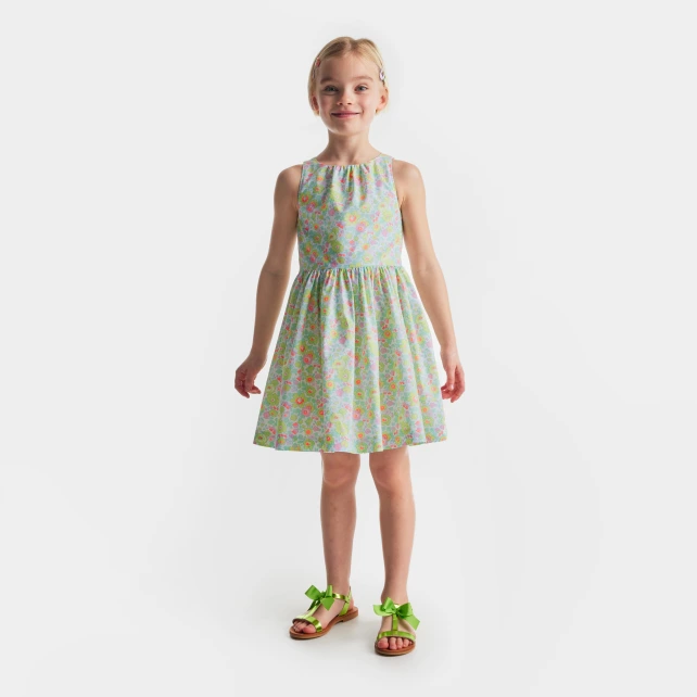 Liberty 布料女童洋裝