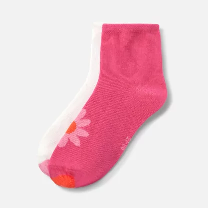 花朵圖案短襪組