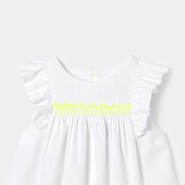 細膩繡花平織上衣