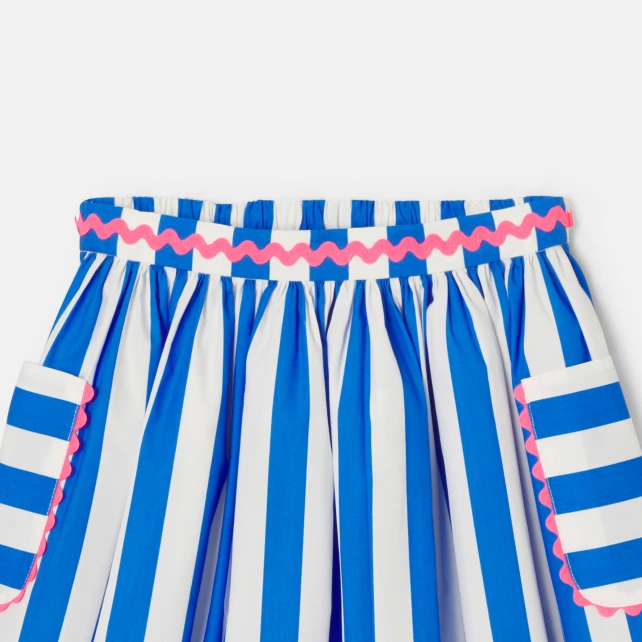 海洋風條紋短裙