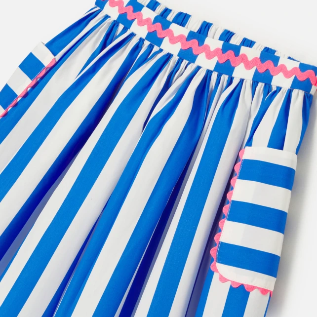 海洋風條紋短裙