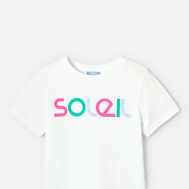 Soleil彩色印字T恤