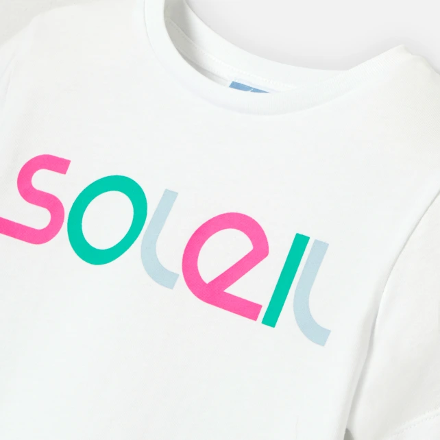 Soleil彩色印字T恤