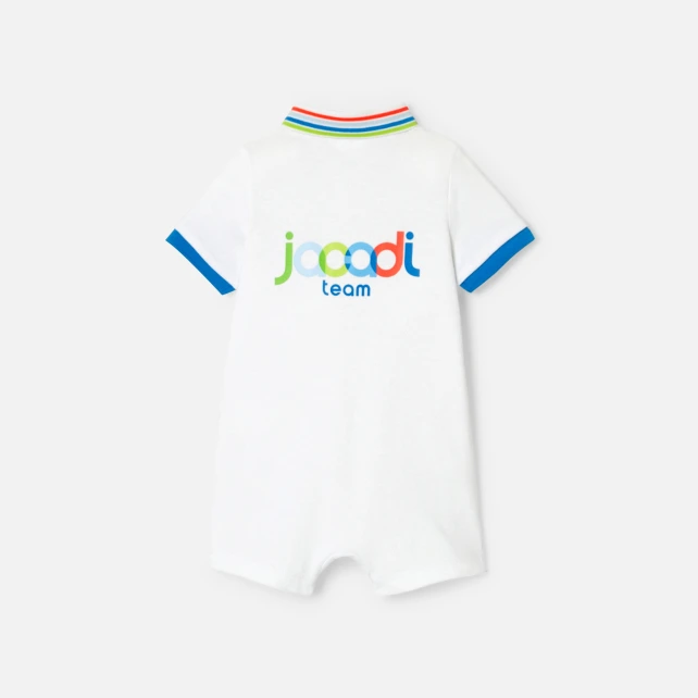 男嬰棉質珠地布連身裝