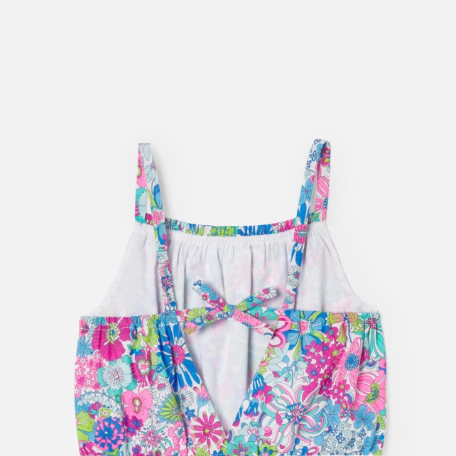 Liberty 布料女孩連身褲