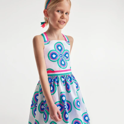 府綢掛脖背心裙