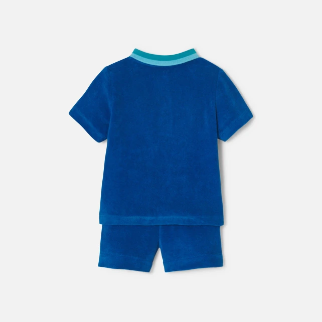 毛巾布短褲套裝