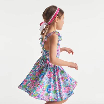 Liberty 布料女童洋裝