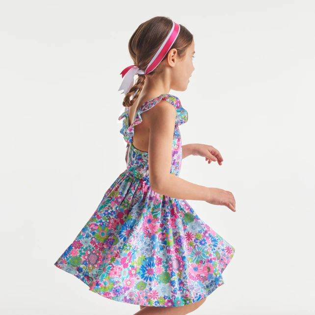 Liberty 布料女童洋裝