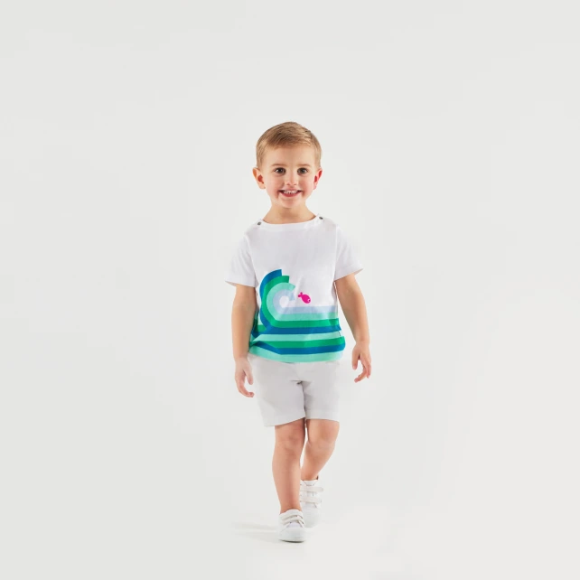 海洋圖案水手風T恤