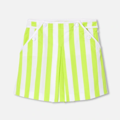 女孩條紋裙褲