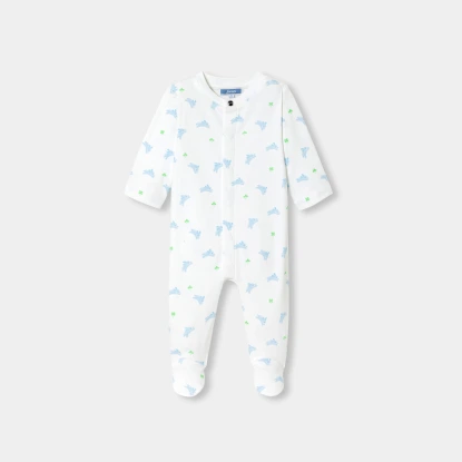 前扣式印花兔裝