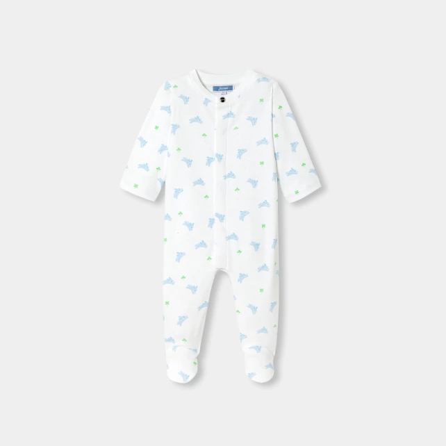 前扣式印花兔裝