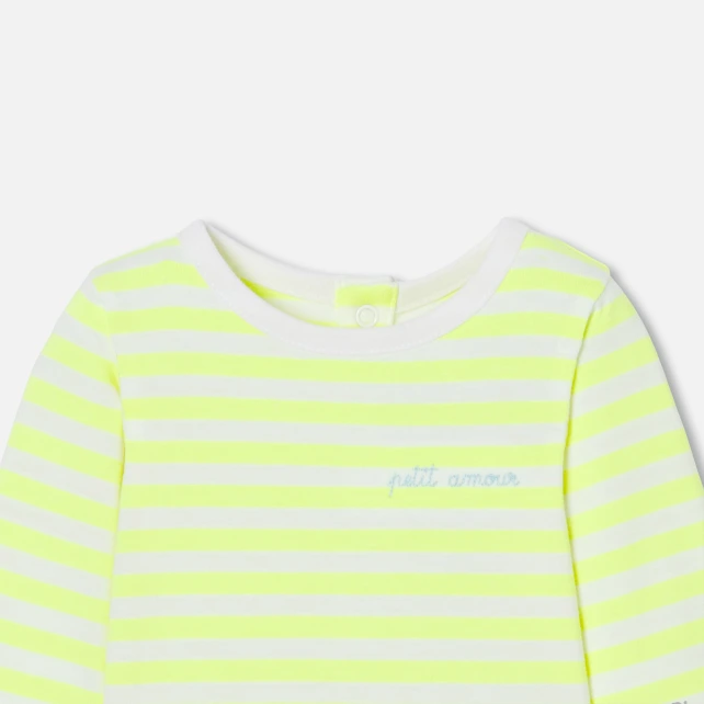 清新條紋連身衣