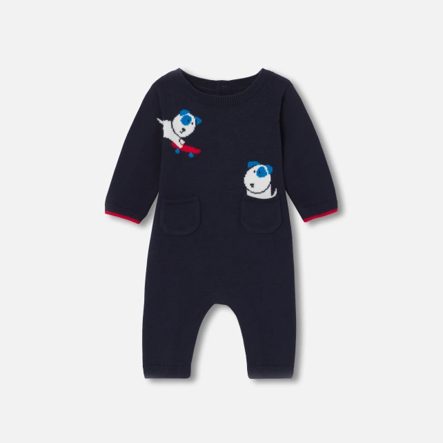 嵌花針織連身裝