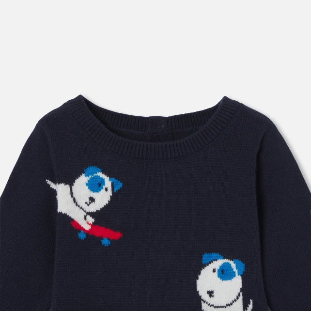 嵌花針織連身裝