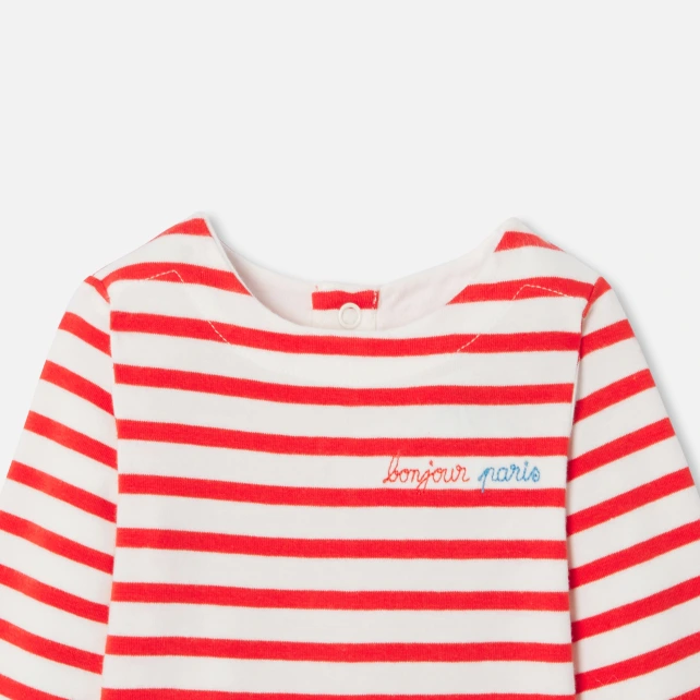 水手風圓領連身衣