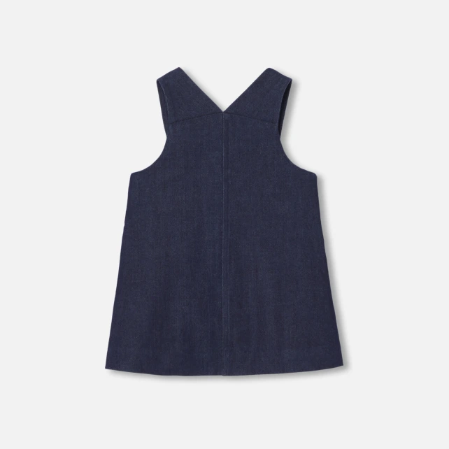 牛仔布背心裙