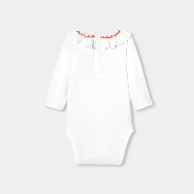 皺褶府綢領連身衣